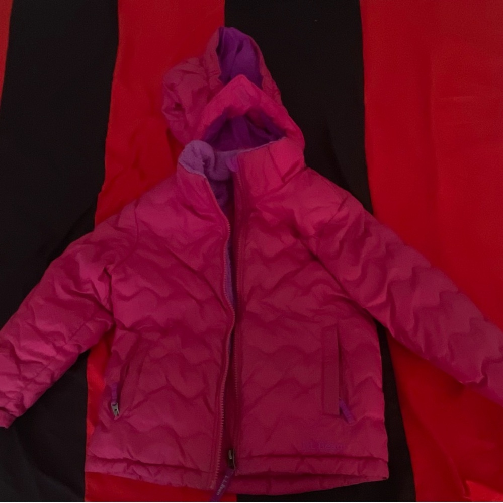 Pink puffer coat with hood #wintercoat